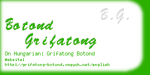 botond grifatong business card